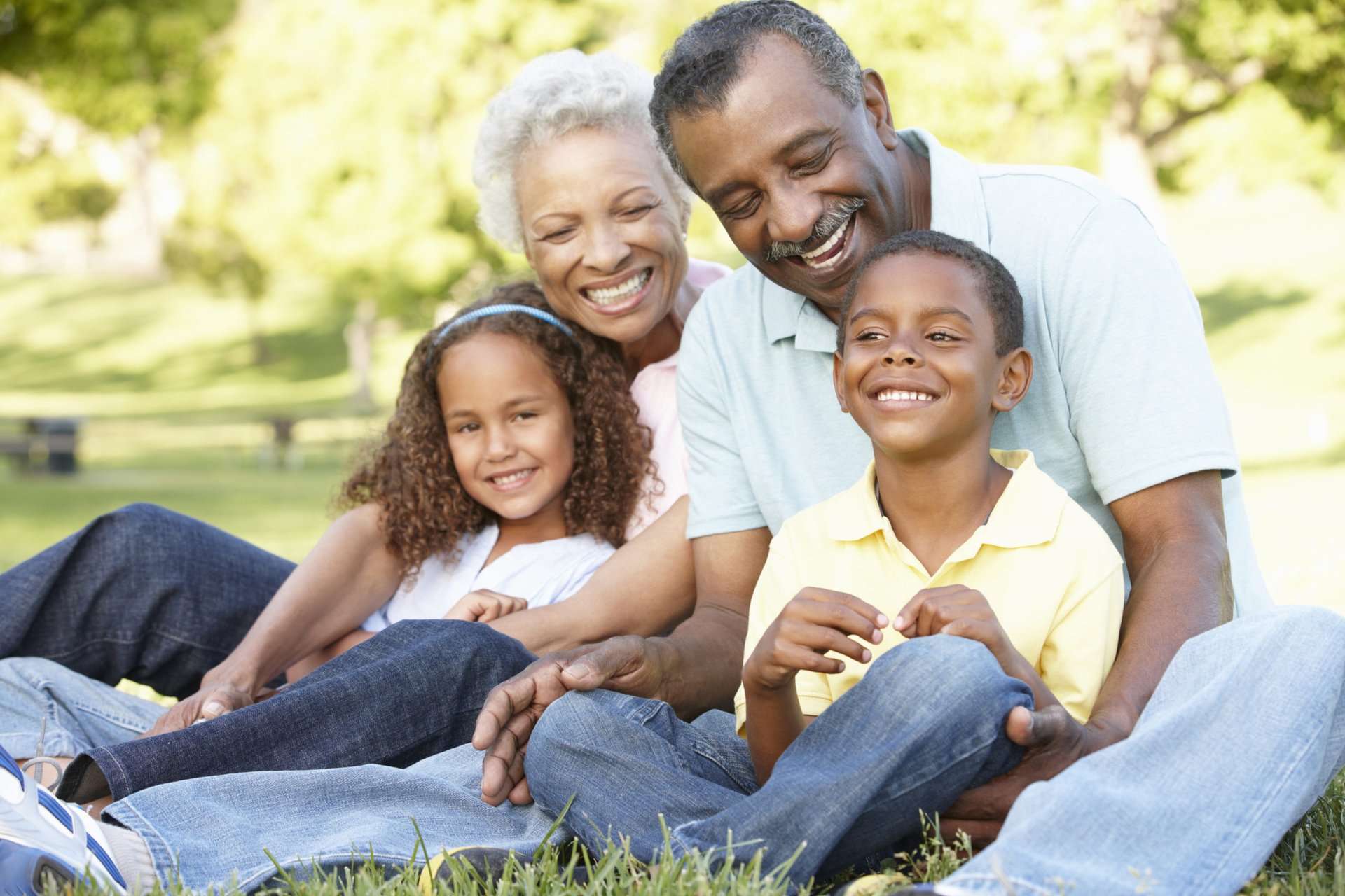 Grandparents with grandchildren